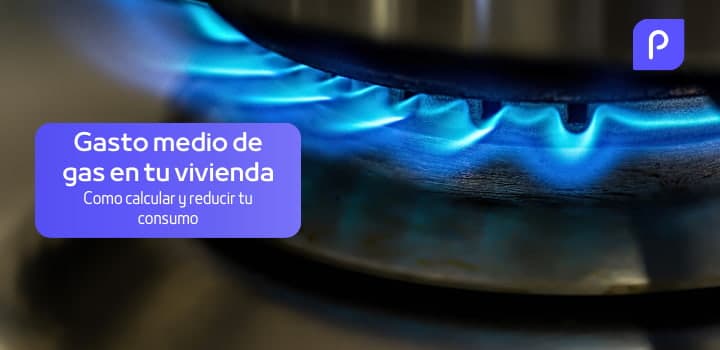 ¿Cuál es el gasto medio de gas al mes en un piso para 2 personas?