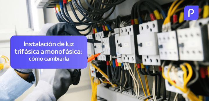 ¿Cómo cambiar de una instalación de luz trifásica a monofásica?