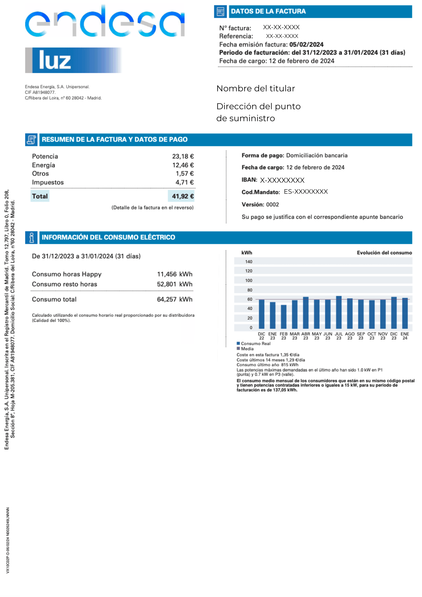 Endesa factura
