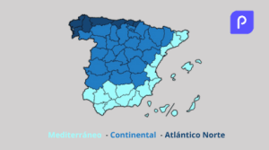 Mapa zona climática España