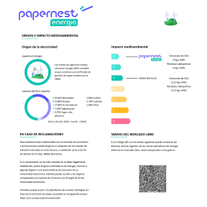 Factura de luz con papernest energía